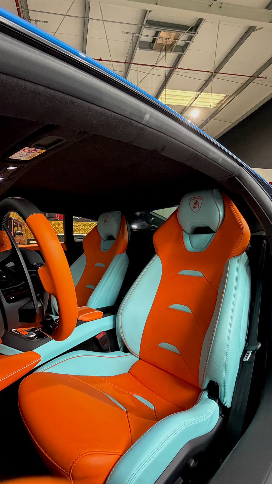 rent LAMBORGHINI EVO BLUE  in dubai